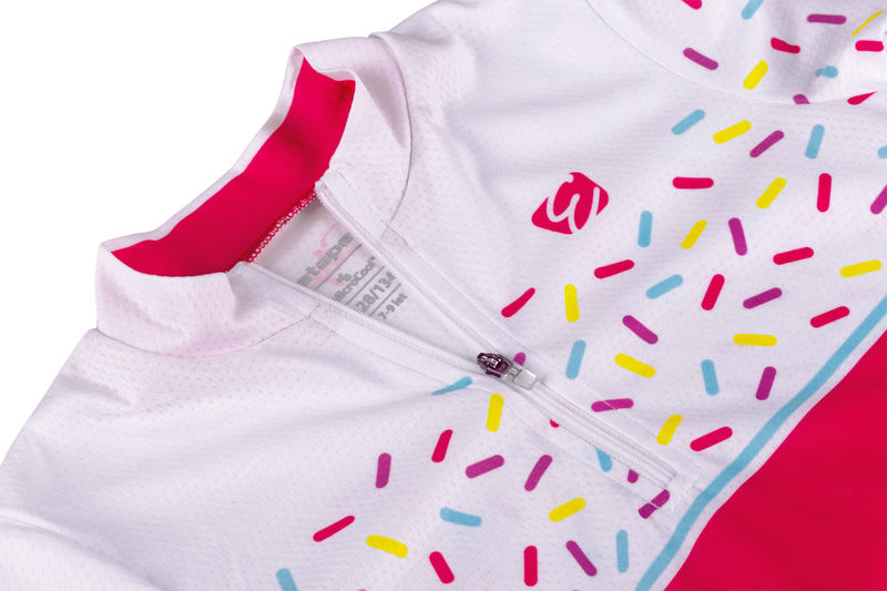 Dětský dres ETAPE RIO, vel. 152/158, růžová/bílá