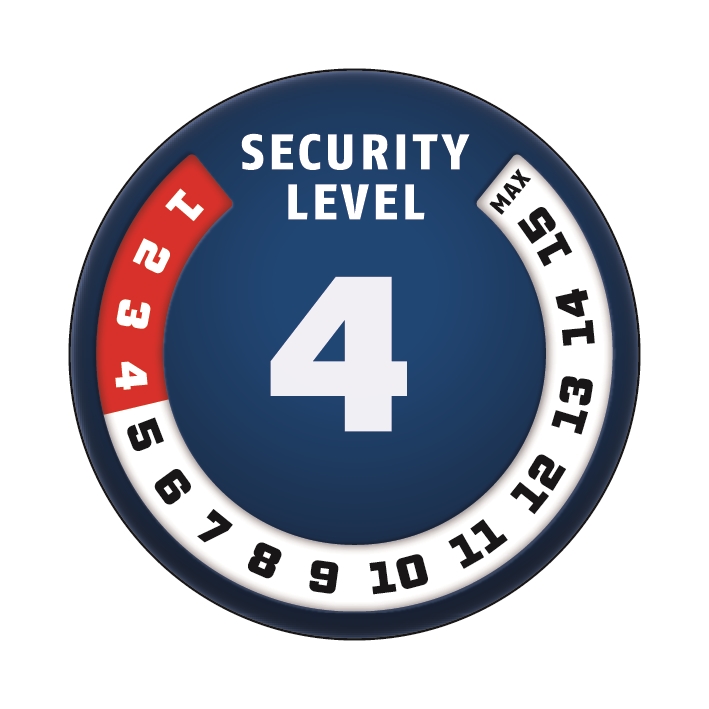 Řetezový zámek ABUS Steel-O-Chain 4804K, 75 cm, barva modrá