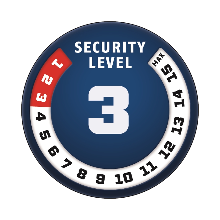 Zámek ABUS Numero 5510C, 180 cm, s držákem SCMU, barva černá