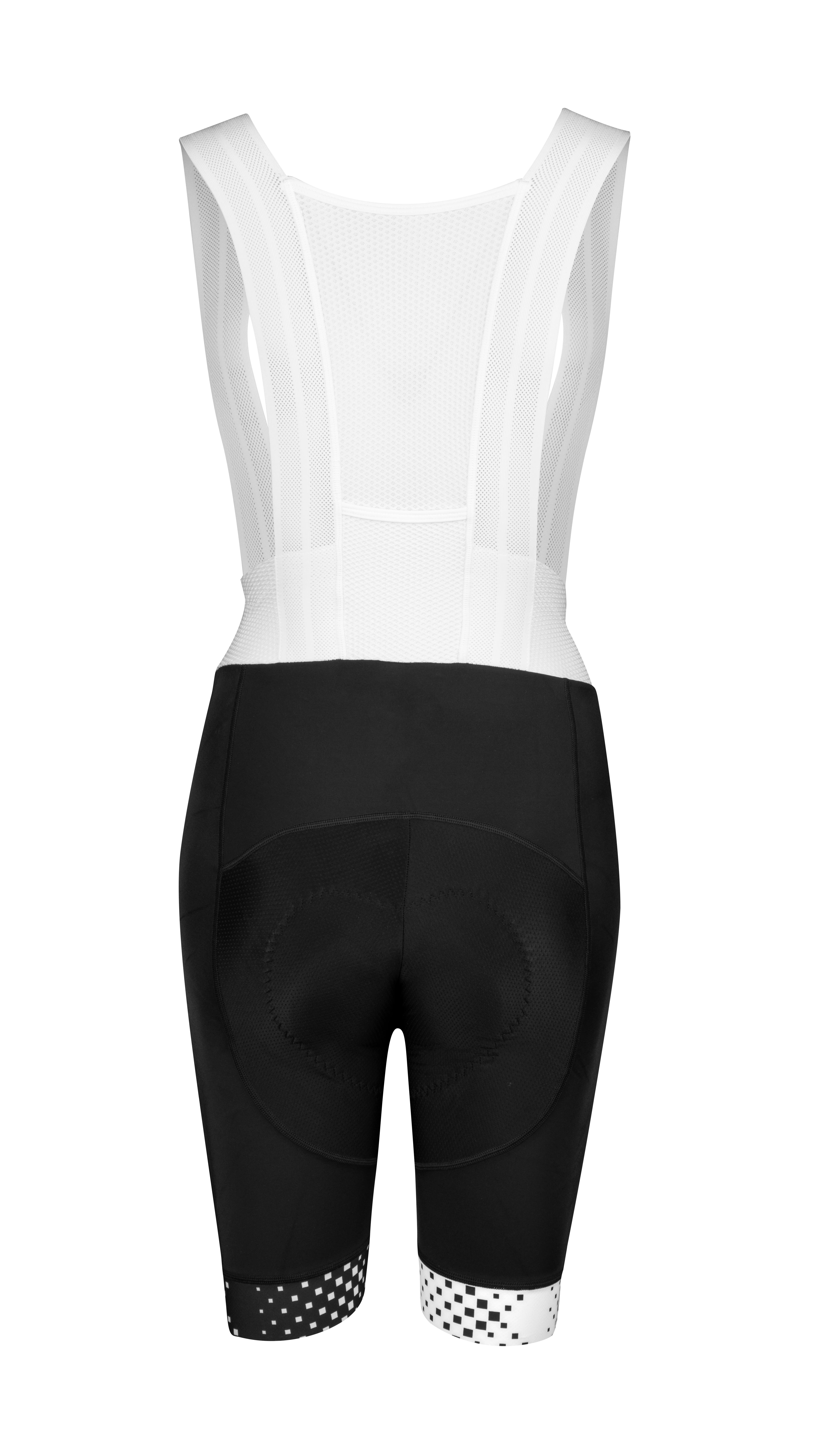 Kraťasy FORCE VISION LADY se šráky a vložkou, černo-bílé