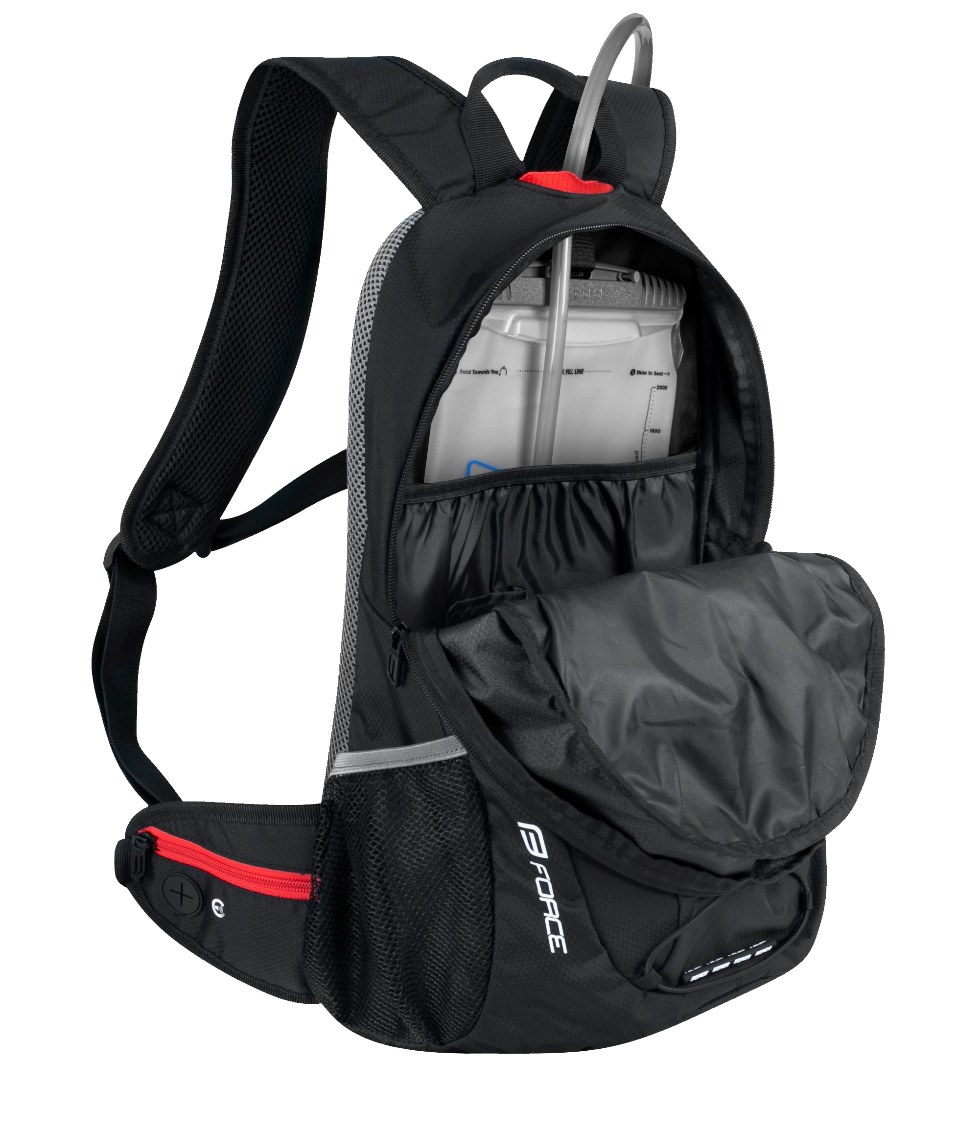 Batoh FORCE JORDAN PLUS 20L+2L rez., černý