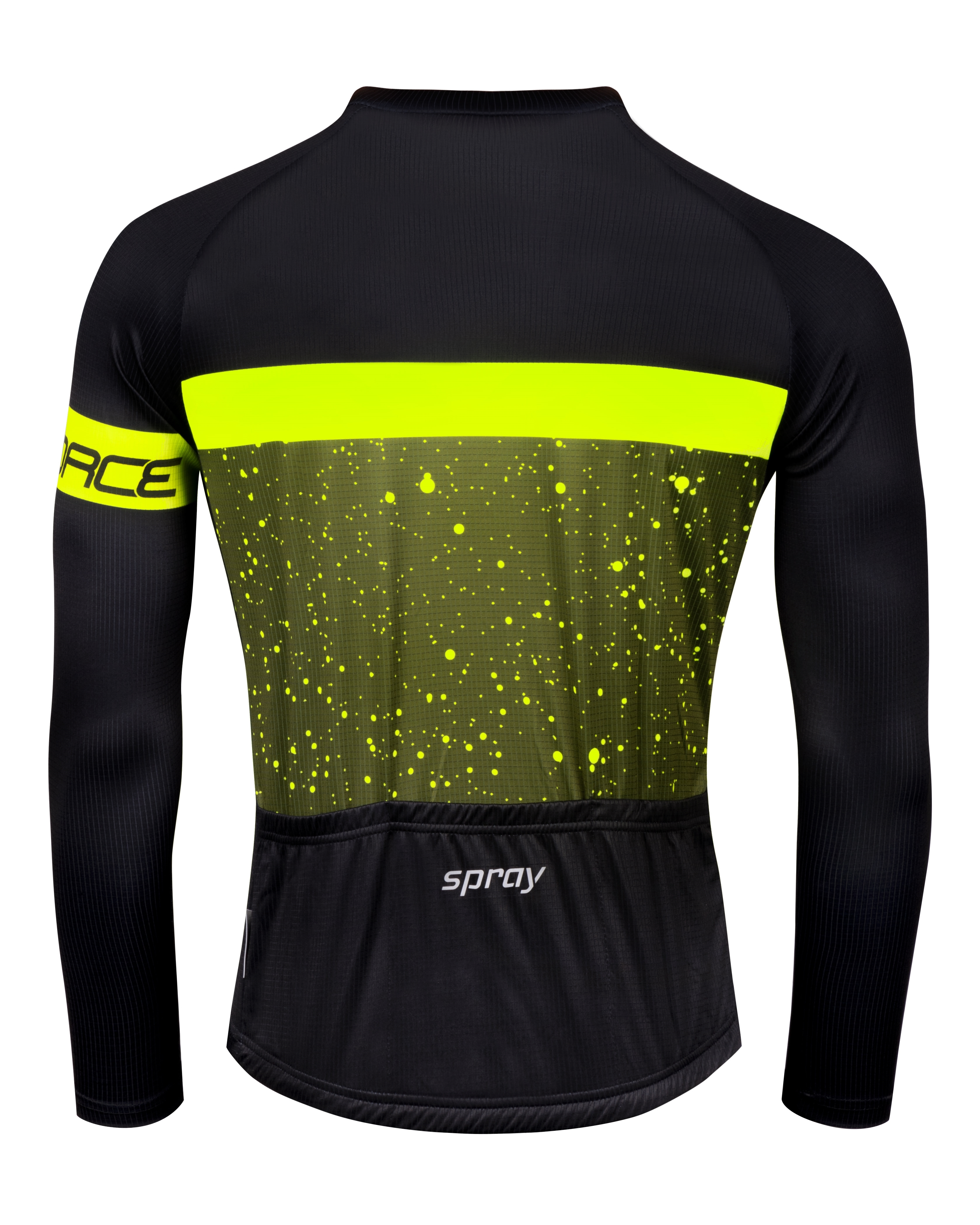 Dres FORCE SPRAY dlouhý rukáv, army-fluo