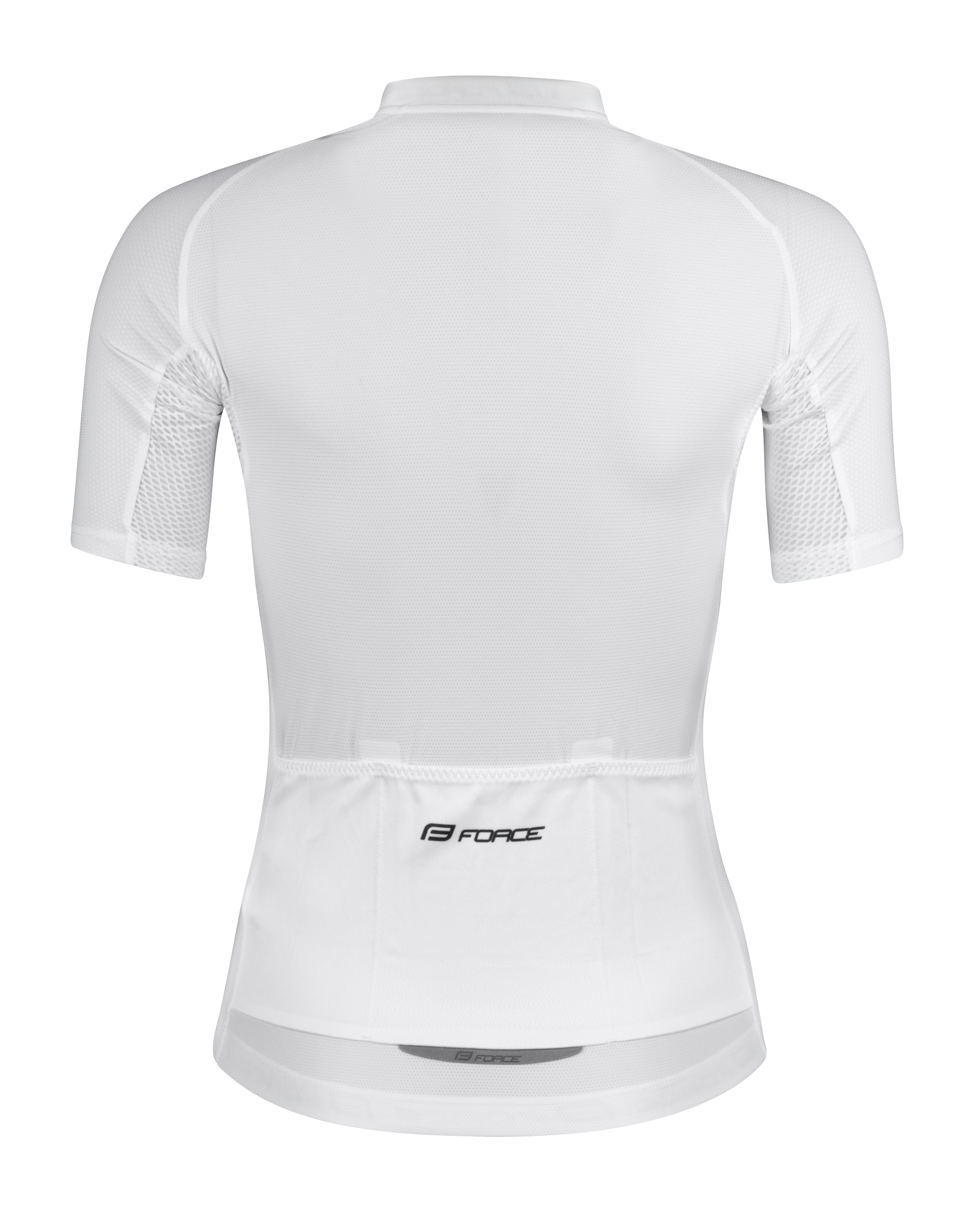 Dres FORCE PURE LADY krátký rukáv, bílý