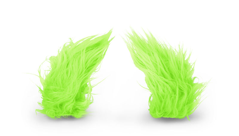 Etape dekorace na přilbu FUNNY KIT, zelená fluo