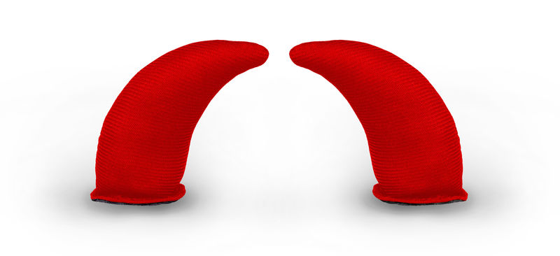 Etape dekorace na přilbu FUNNY KIT, červená