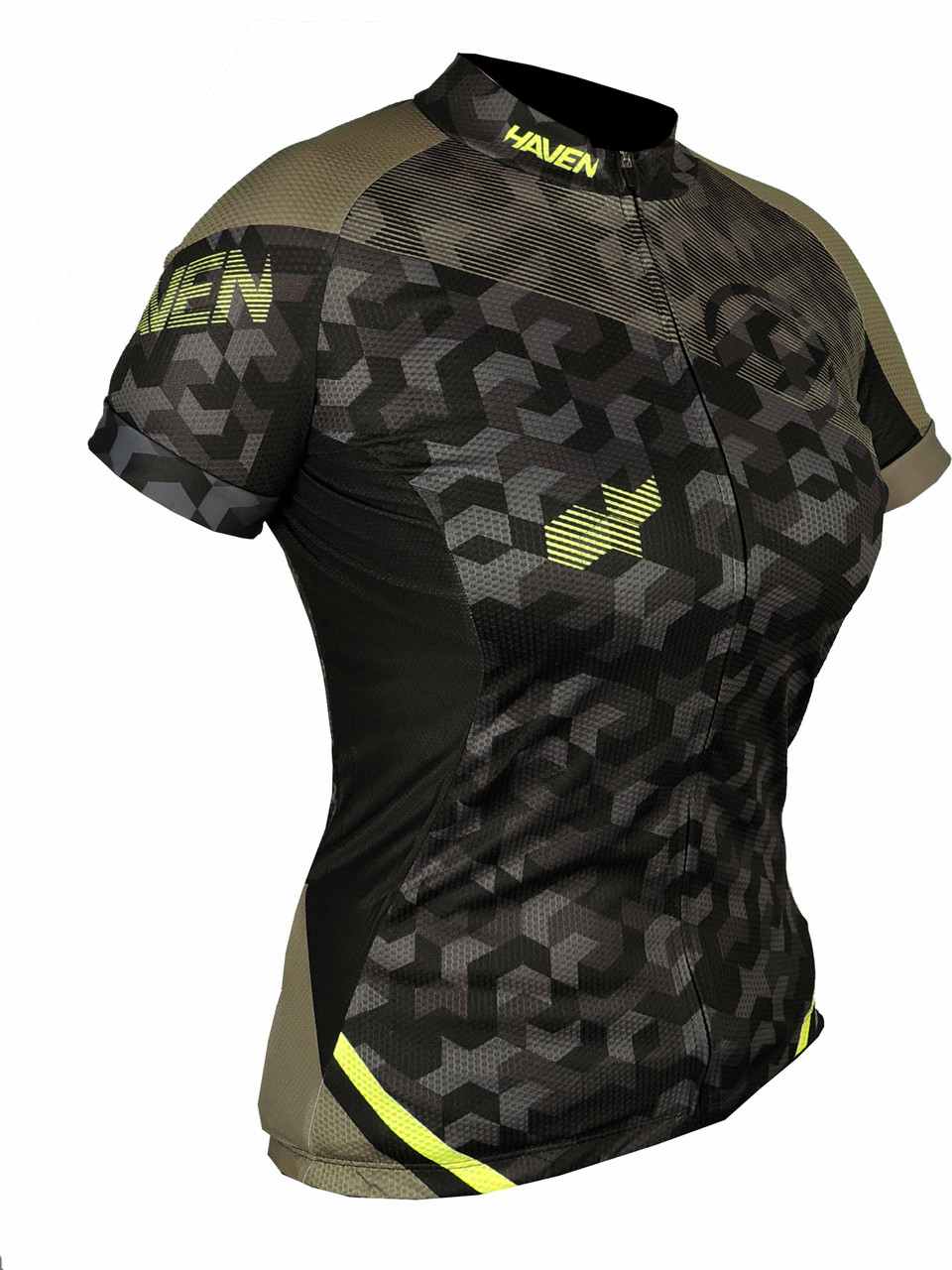 Dres HAVEN SINGLETRAIL women khaki/yellow, velikost L