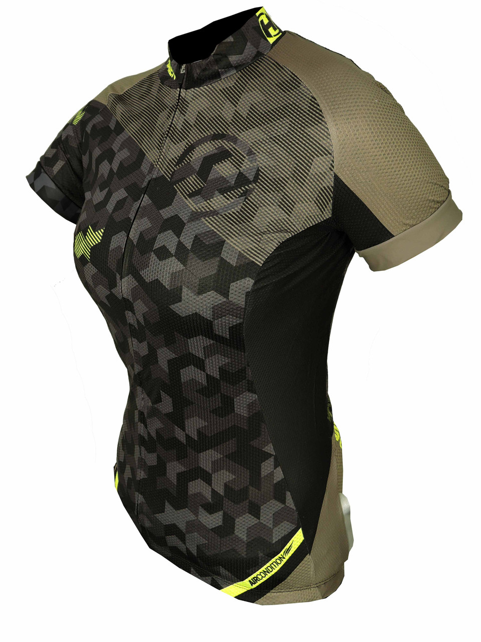 Dres HAVEN SINGLETRAIL women khaki/yellow, velikost L