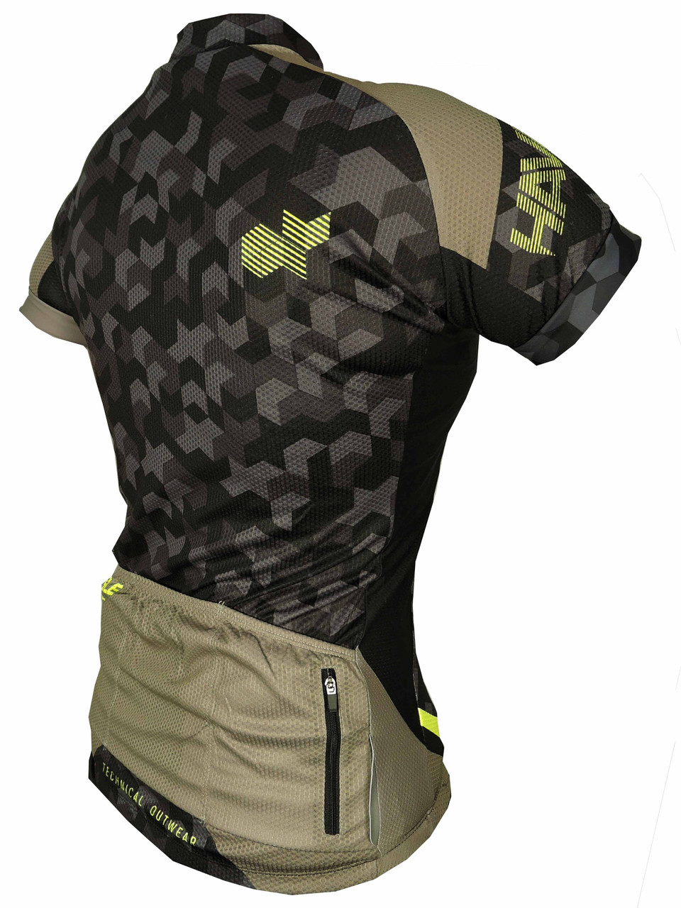 Dres HAVEN SINGLETRAIL women khaki/yellow, velikost L