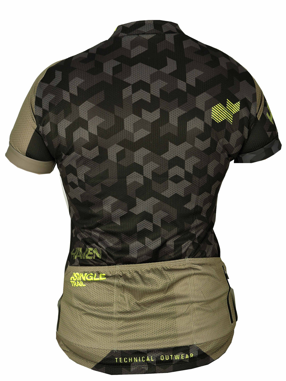 Dres HAVEN SINGLETRAIL women khaki/yellow, velikost L