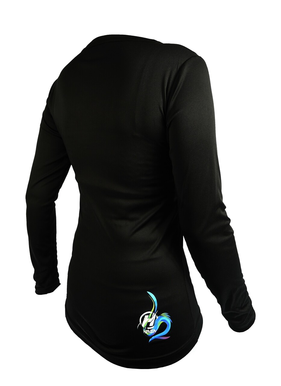 Dres HAVEN Energy long black/blue, velikost M