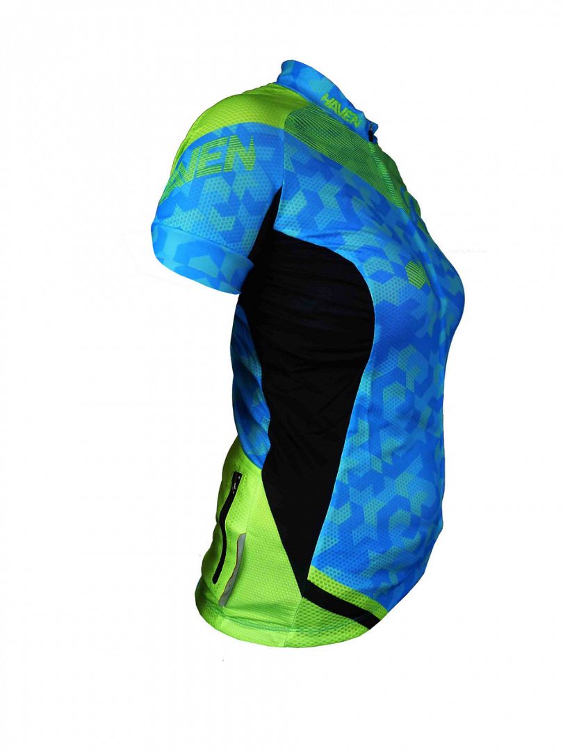 Dres HAVEN SINGLETRAIL women blue/green, velikost XXXL