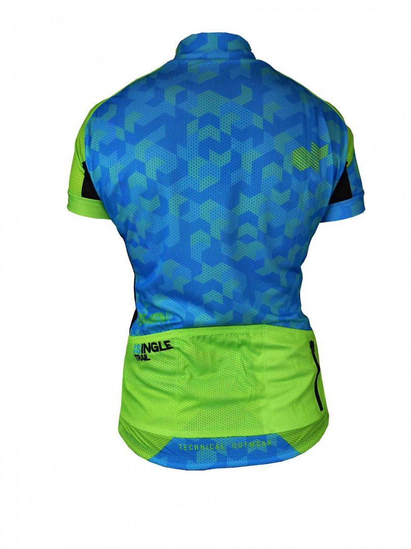 Dres HAVEN SINGLETRAIL women blue/green, velikost XXXL