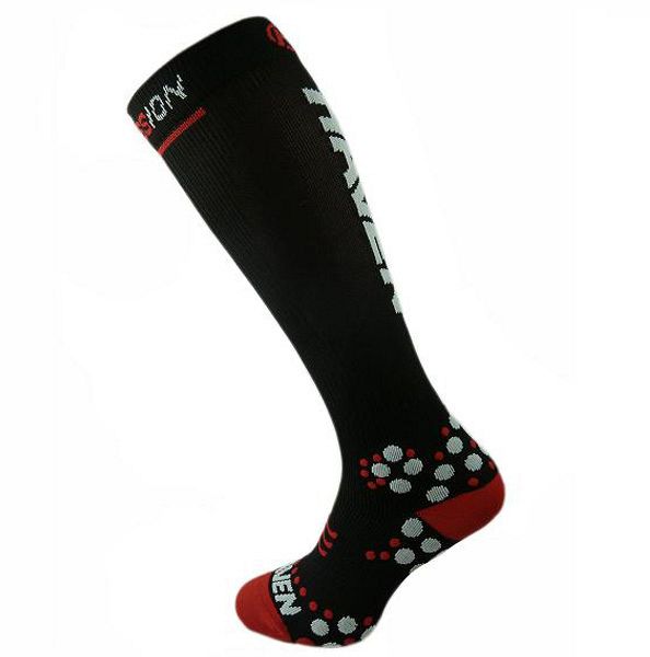 Kompresní podkolenky HAVEN EvoTec Silver black/white - MIDDLE COMPRESSION