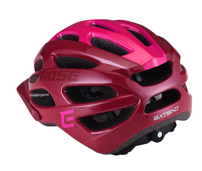 Cyklistická přilba EXTEND ROSE bordou-Lady pink