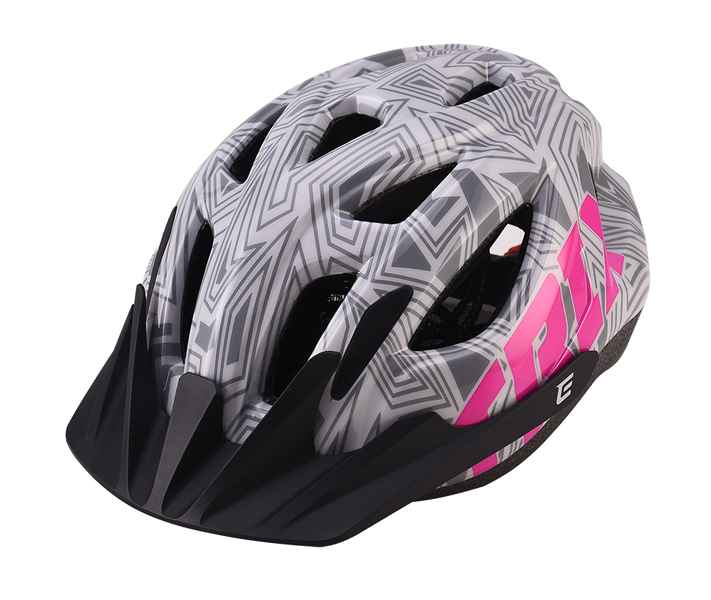 Cyklistická přilba Extend TRIX labirint light grey