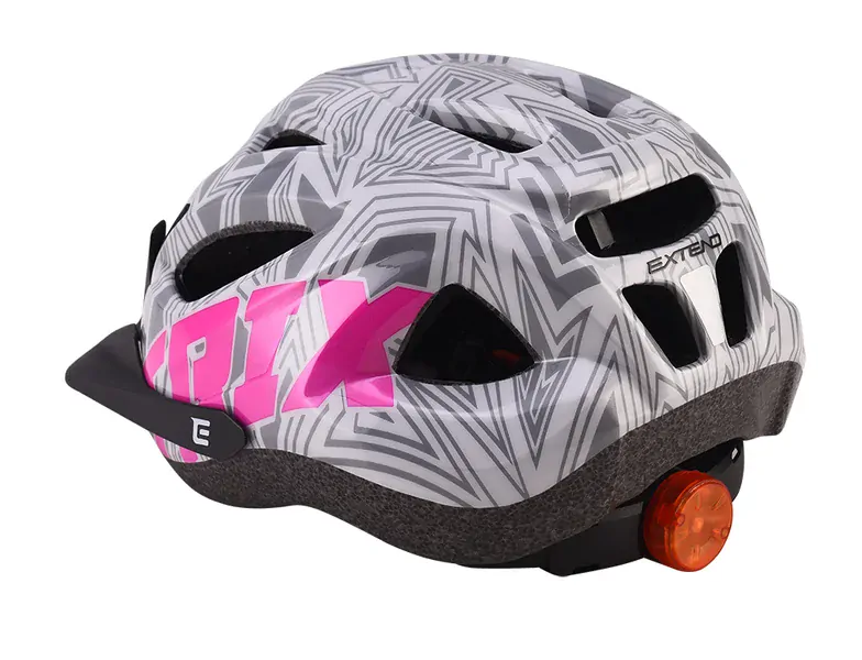 Cyklistická přilba Extend TRIX labirint light grey