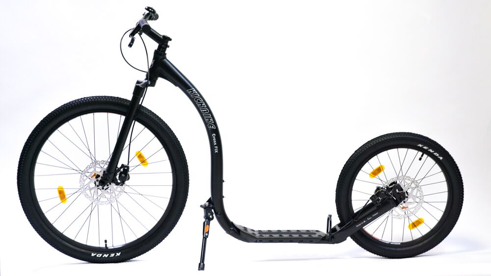 Koloběžka KICKBIKE Cross Fix, černá 27,5"/20" - Doprava ZDARMA!