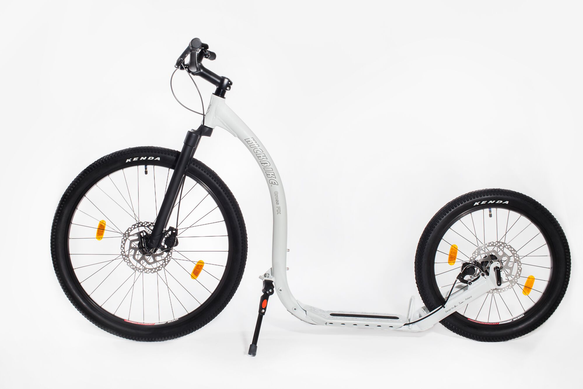 Koloběžka KICKBIKE Cross Fix, bílá 27,5"/20"- Doprava ZDARMA!