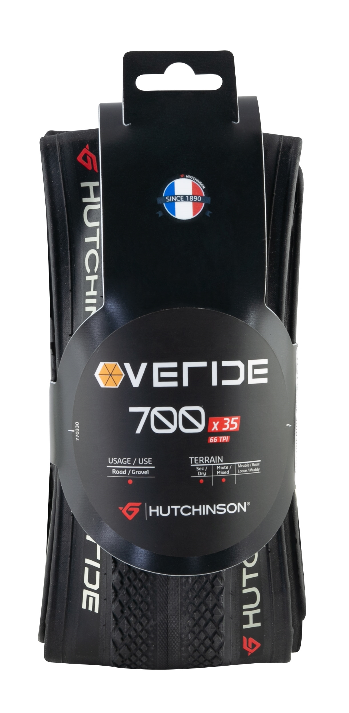 Plášť HUTCHINSON OVERIDE 700 x 35, kevlar, černý