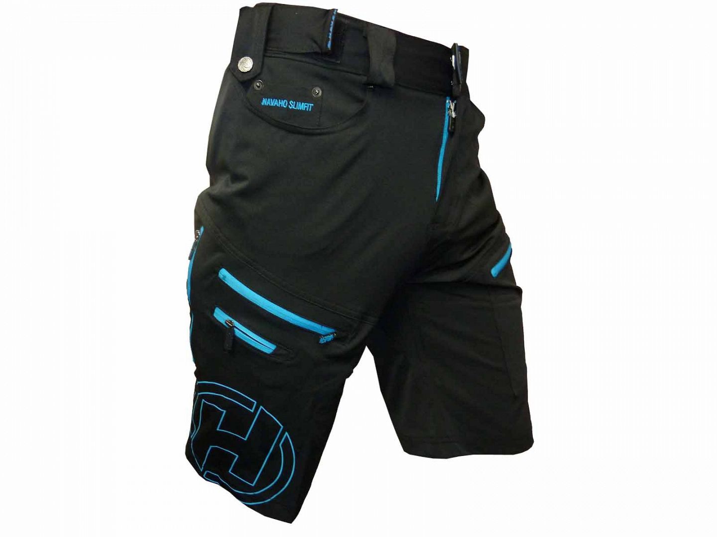 Pánské cyklokraťasy HAVEN NAVAHO SLIMFIT black/blue
