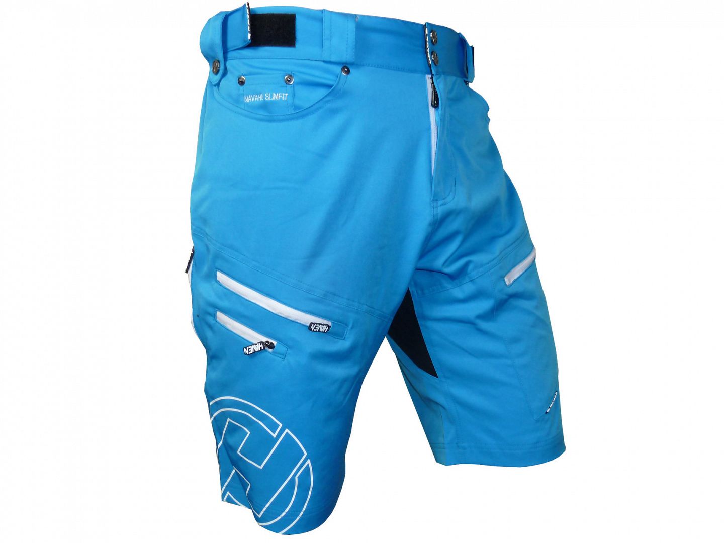 Pánské cyklokraťasy HAVEN NAVAHO SLIMFIT blue/white