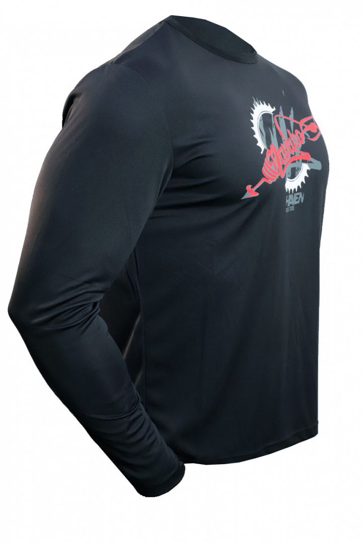 Volný dres HAVEN NAVAHO LONG black/red