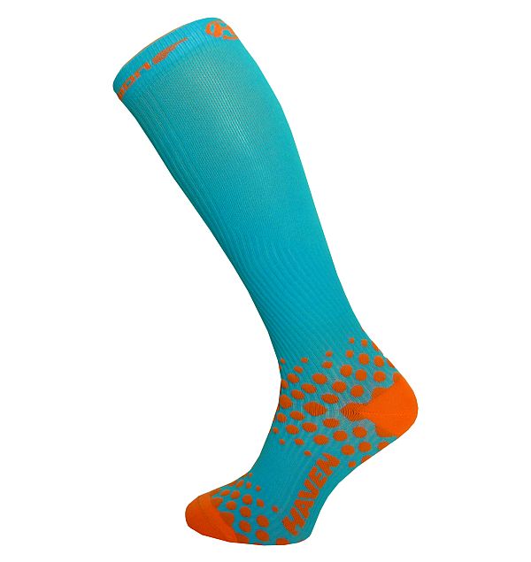 Kompresní podkolenky HAVEN EVOTEC COMAX blue/orange - HIGH COMPRESSION