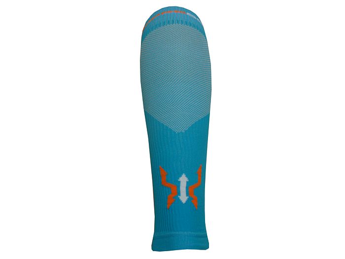 Kompresní návleky HAVEN Compressive Calf Guard EvoTec blue/orange- HIGH COMPRESSION