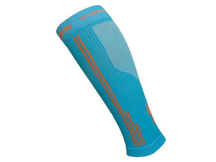Kompresní návleky HAVEN Compressive Calf Guard EvoTec blue/orange- HIGH COMPRESSION
