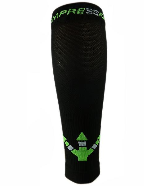 Kompresní návleky HAVEN Compressive Calf Guard EvoTec black/green - MIDDLE COMPRESSION