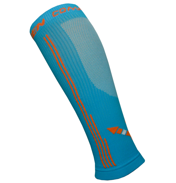 Kompresní návleky HAVEN Compressive Calf Guard EvoTec blue/orange - MIDDLE COMPRESSION