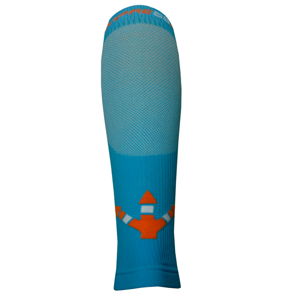 Kompresní návleky HAVEN Compressive Calf Guard EvoTec blue/orange - MIDDLE COMPRESSION