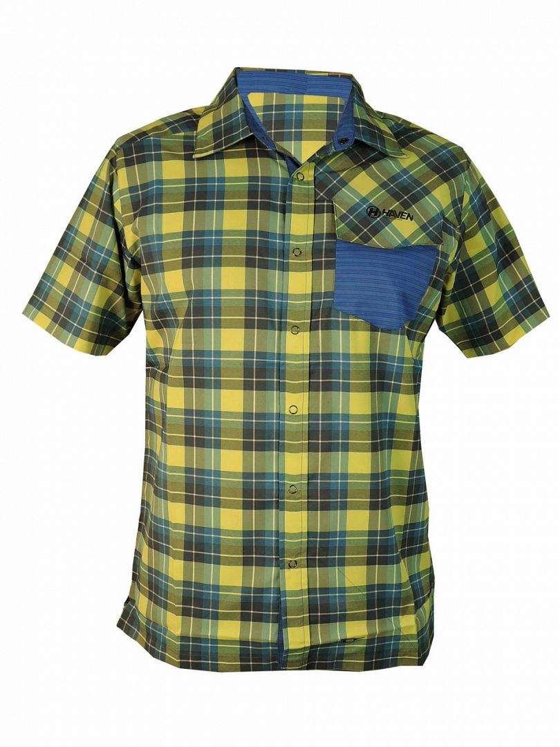 Košile HAVEN AGNESS SLIMFIT men blue/yellow