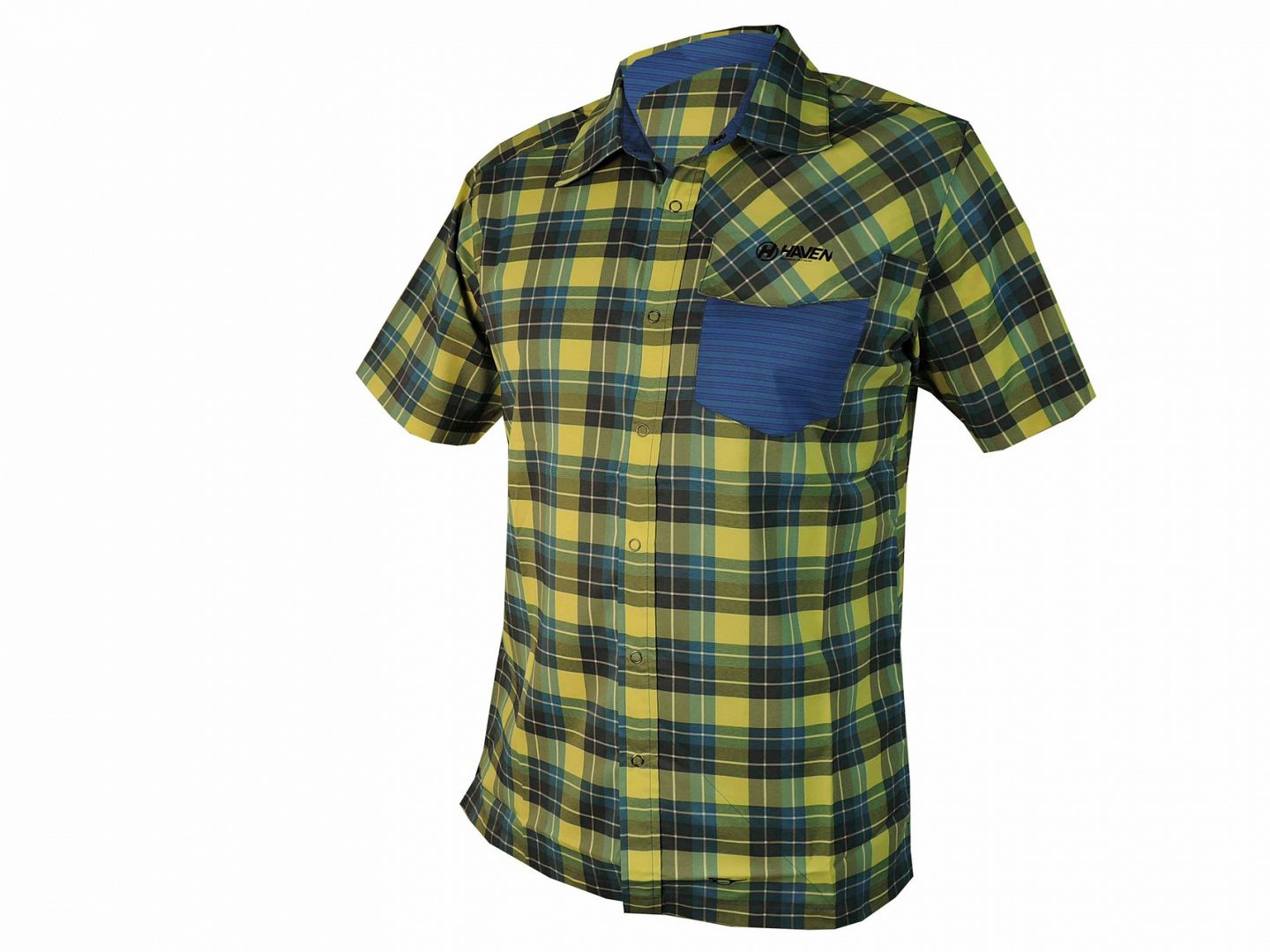 Košile HAVEN AGNESS SLIMFIT men blue/yellow