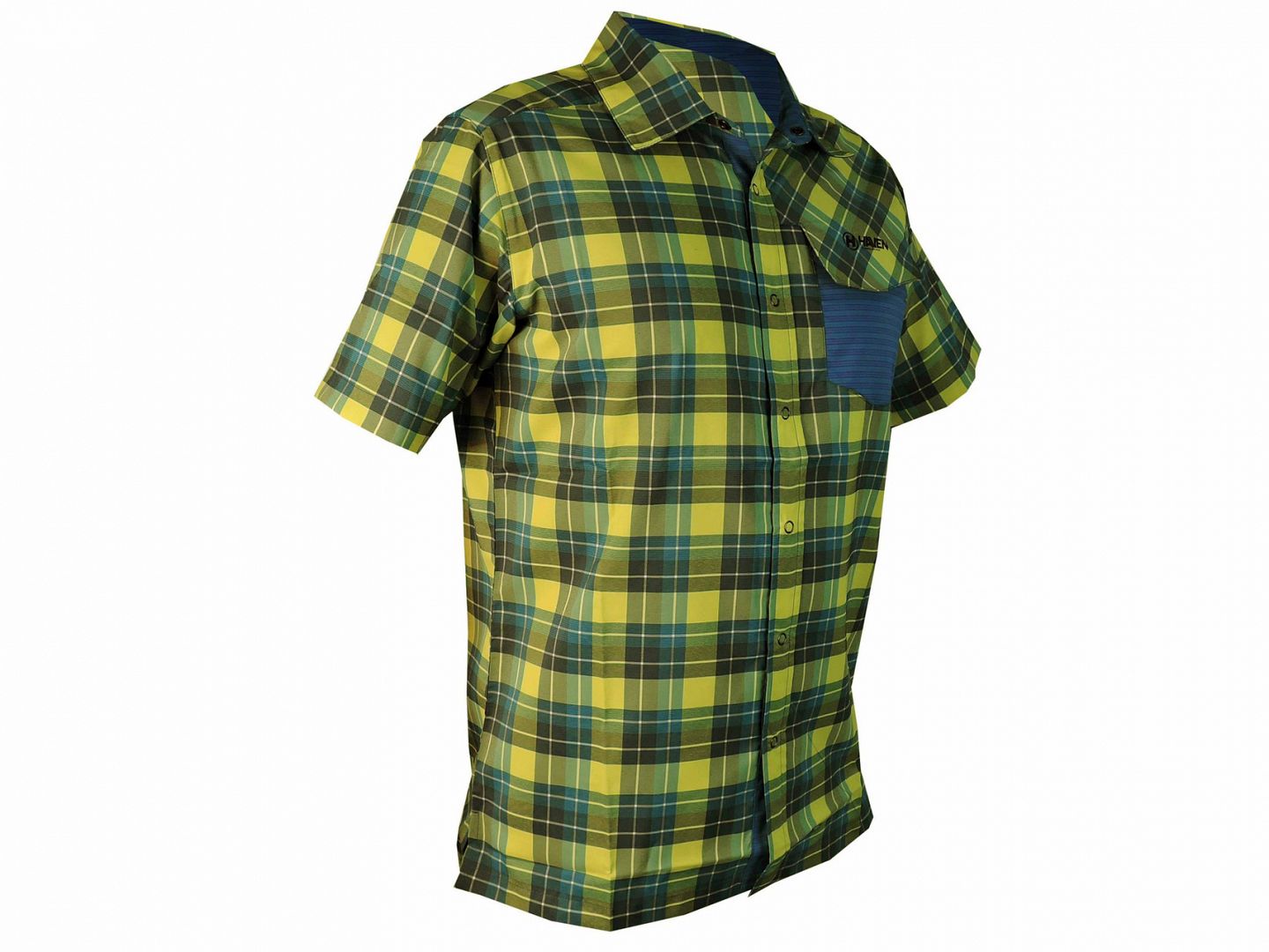 Košile HAVEN AGNESS SLIMFIT men blue/yellow