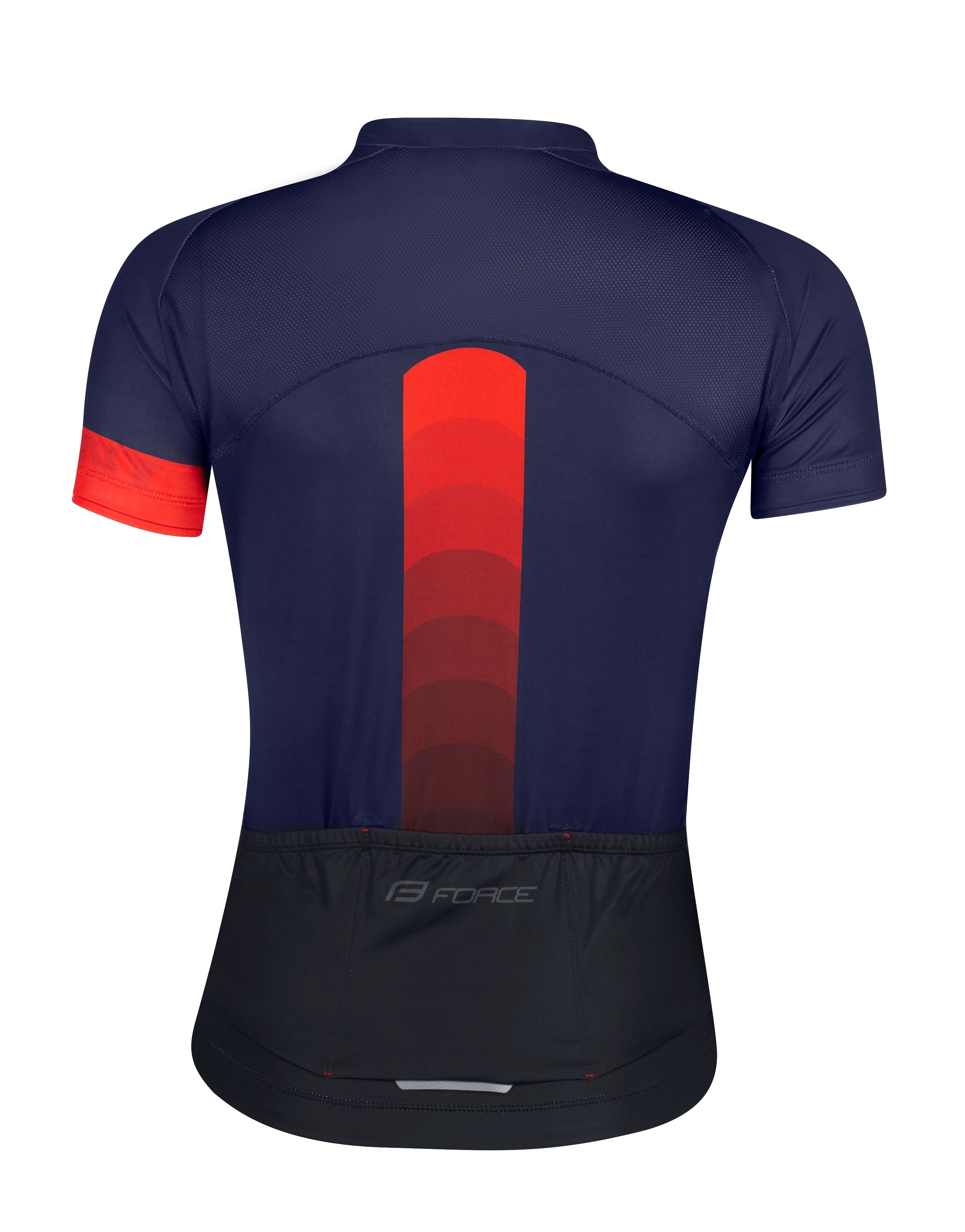 Dres FORCE ASCENT, dámský, krátký rukáv, modro-červený