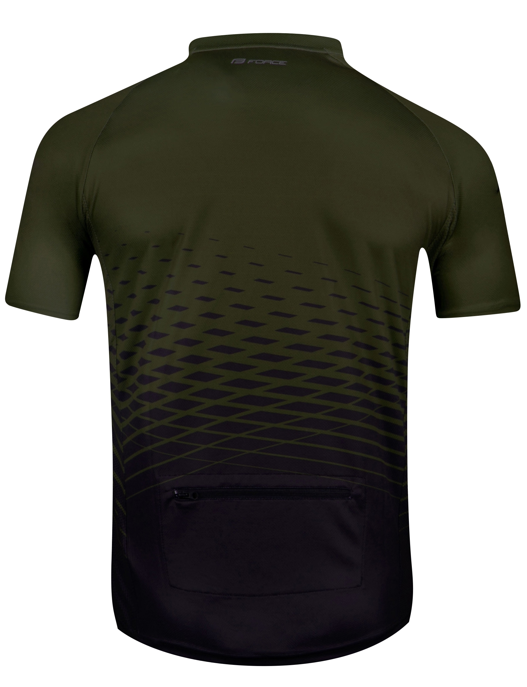 Dres FORCE MTB ANGLE krátký rukáv, army