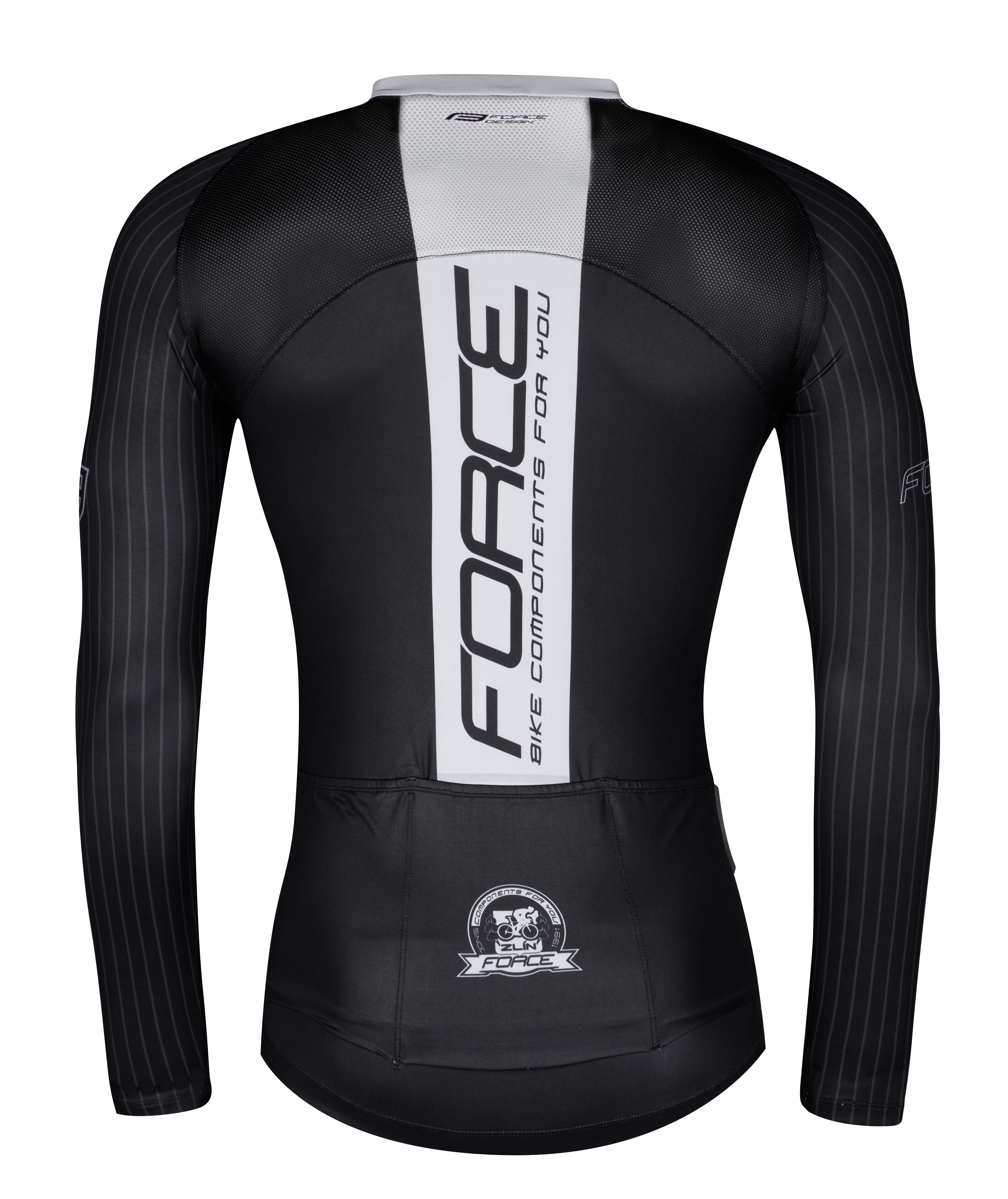 Dres FORCE TEAM PRO dlouhý rukáv, černo-šedý