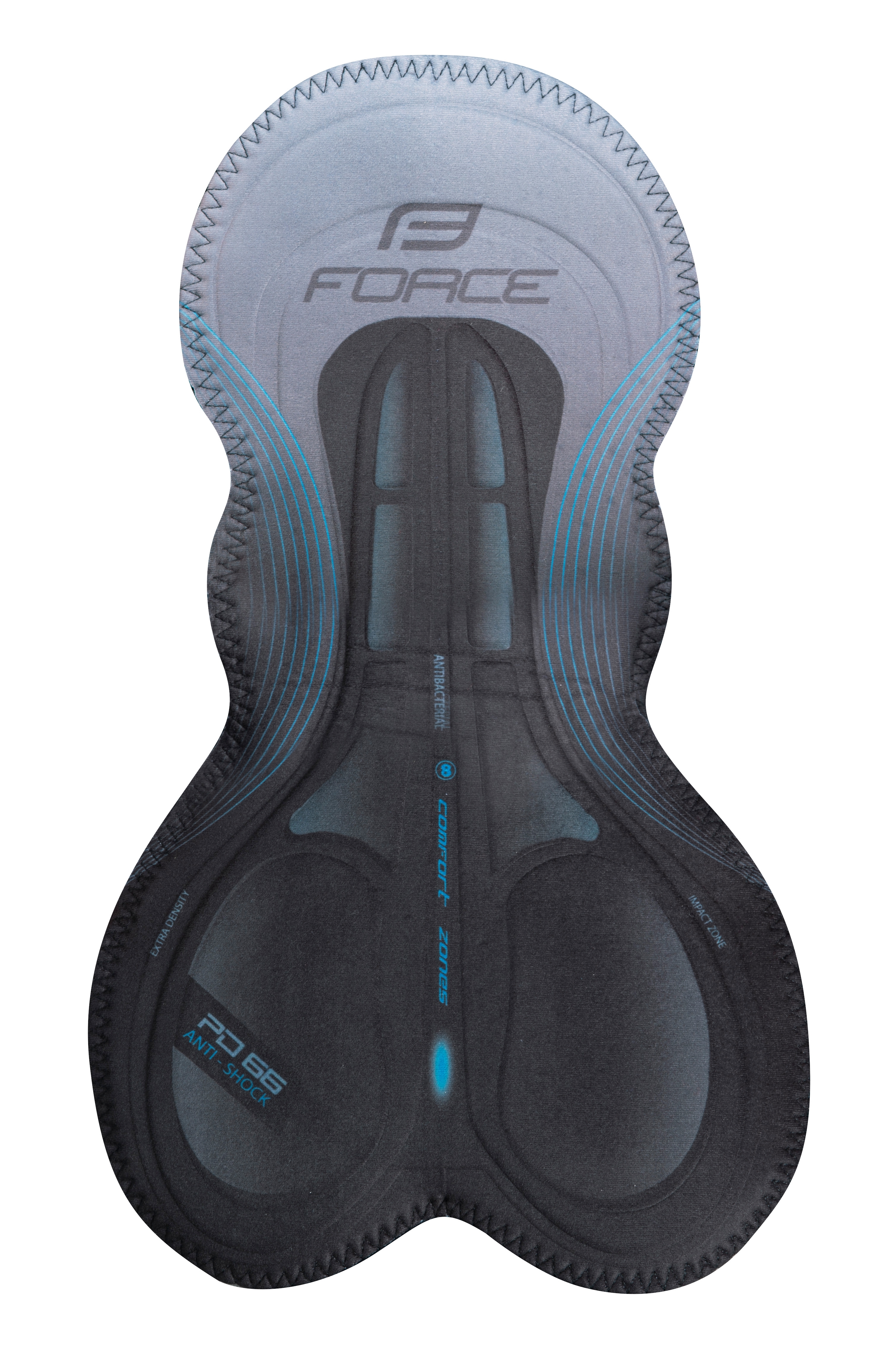 Kraťasy FORCE B51 se šráky a vložkou, černo-fluo