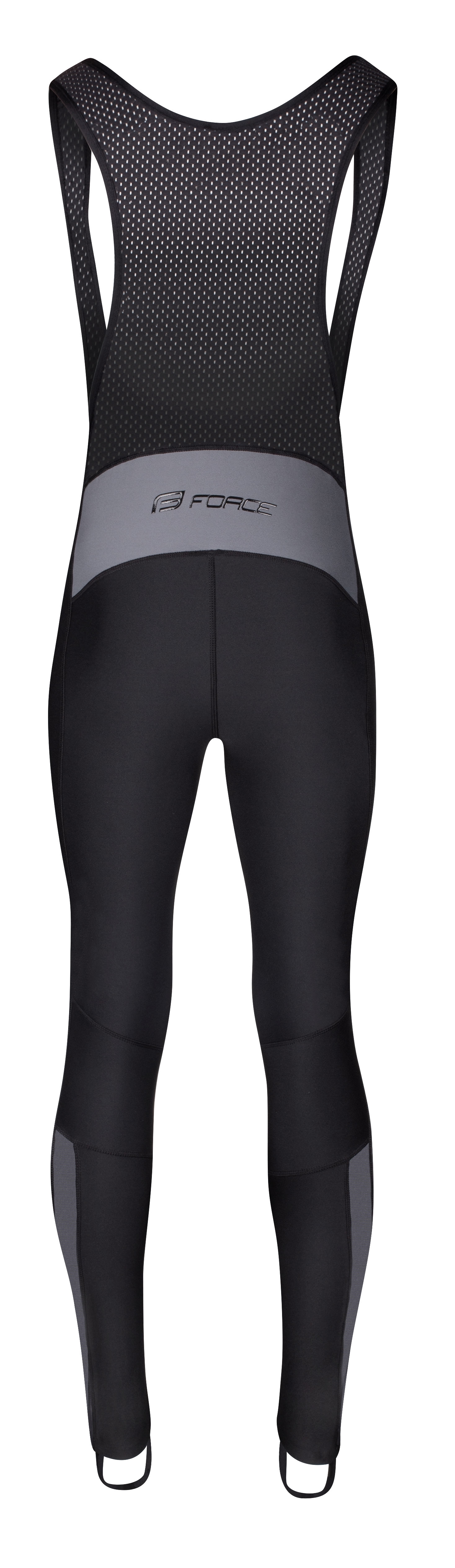 Kalhoty FORCE BRIGHT se šráky, bez vložky, černé