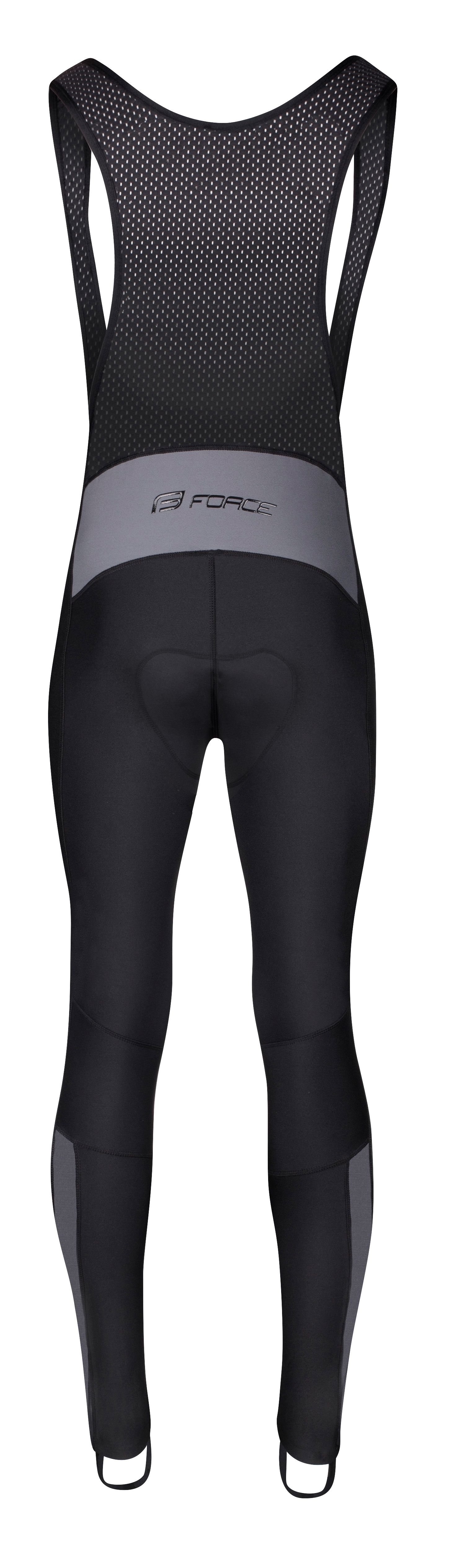 Kalhoty FORCE BRIGHT se šráky a vložkou, černé