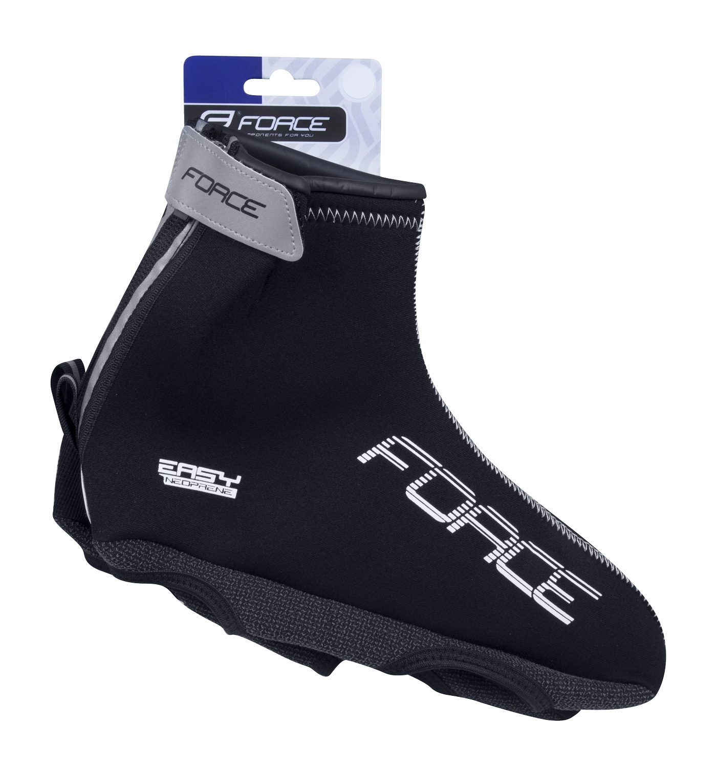Návleky treter FORCE NEOPREN EASY, černé