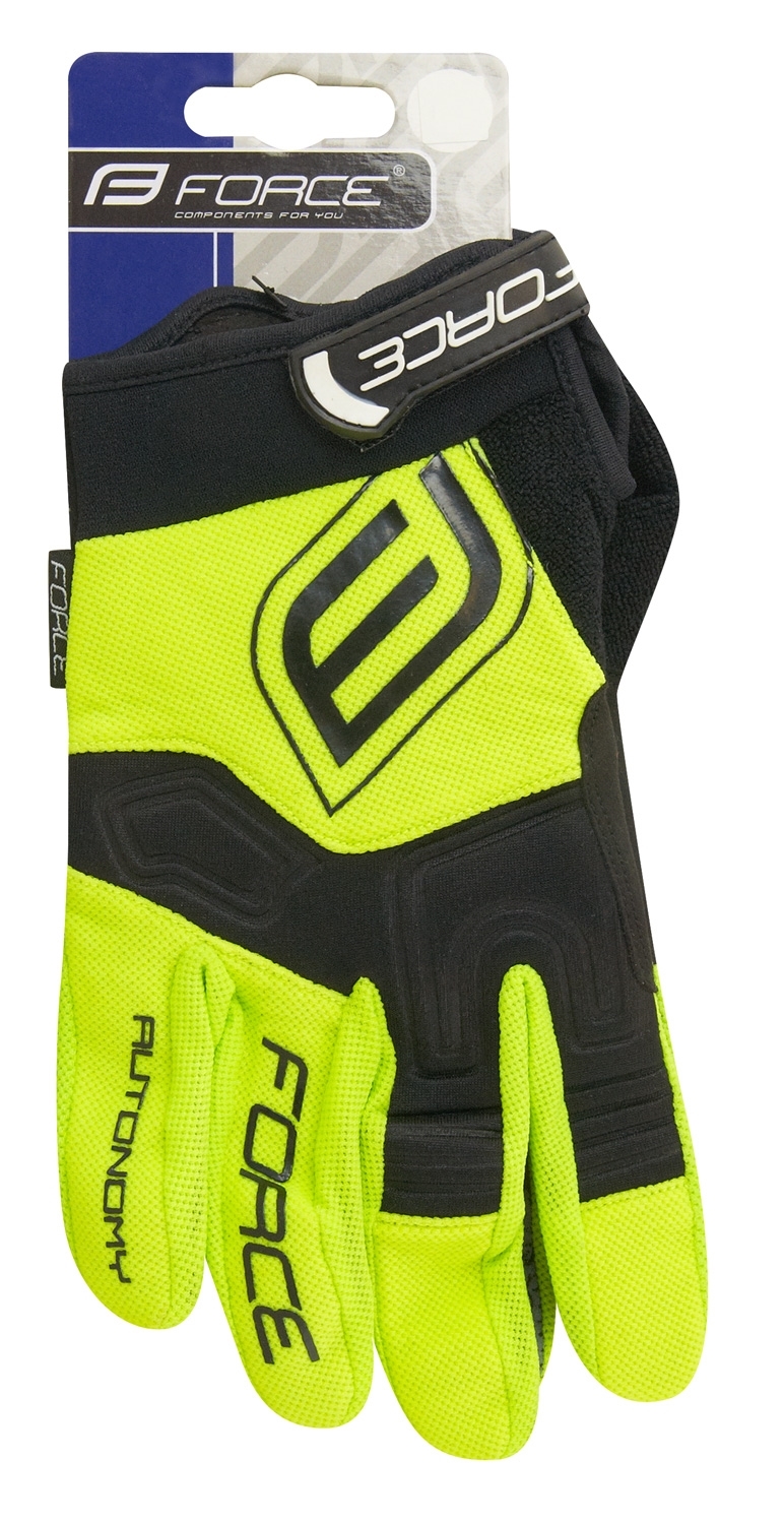 Rukavice FORCE MTB AUTONOMY, fluo