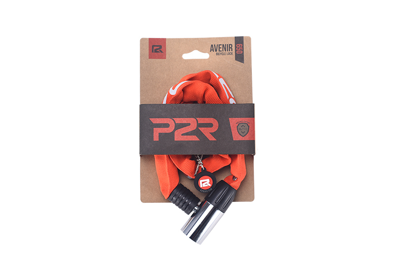 Zámek na jízdní kolo P2R AVENIR 4*1100 mm, řetězový, blue