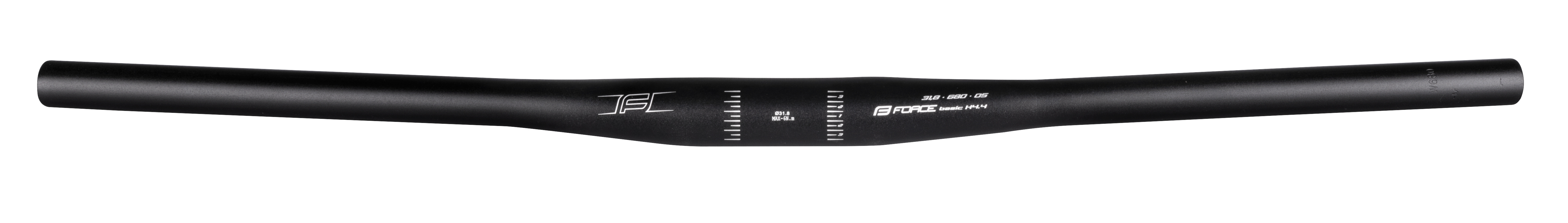 Řídítka FORCE BASIC H4.4 rovné 31,8/780mm Al, černé mat