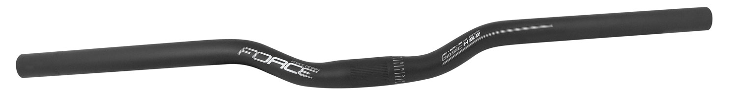 Řídítka FORCE BASIC H8.2 prohlé 25,4/620mm Al, černé