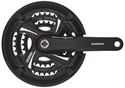 Kliky SHIMANO TOURNEY FC-TY801 48/38/28, černé, 170mm