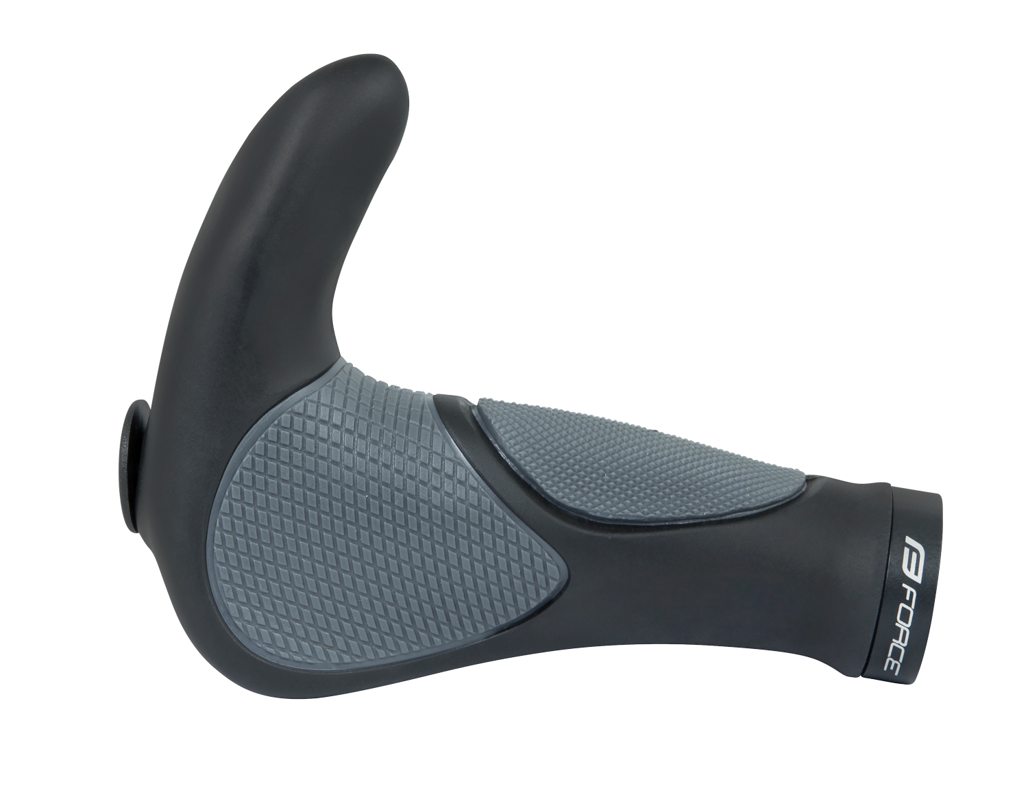 Rohy-madla FORCE GEL s integrovanými rohy 102 mm, černo-šedá