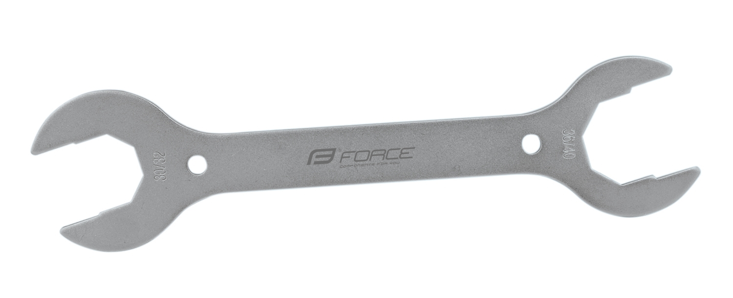 Klíč plochý FORCE 30-32/36-40 stříbrný