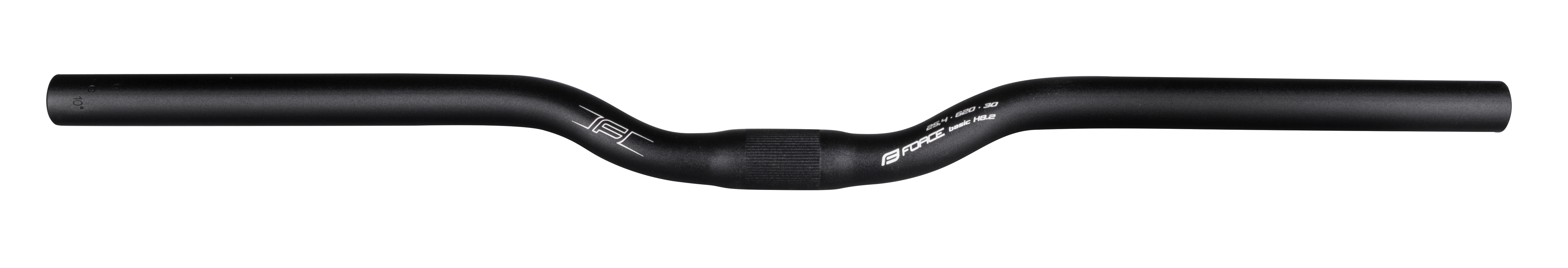 Řídítka FORCE BASIC H8.2 prohlé 25,4/620mm Al, černé